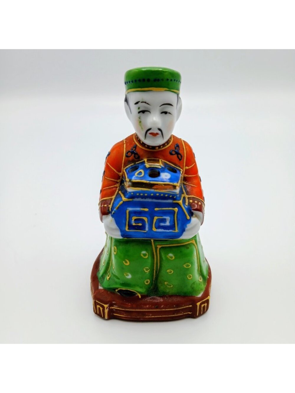 Vintage Trimont Ware Japan Ceramic Incense Burner Satsuma Style Oriental
